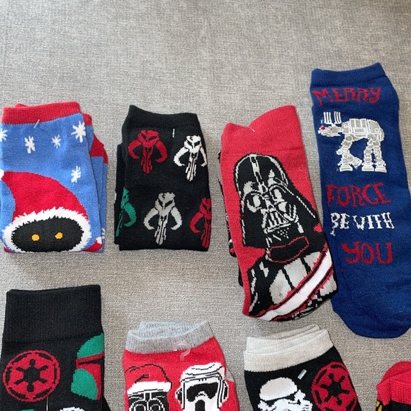 Christmas Star Wars Sock Lot - Picture 4 of 4